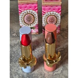 Pat McGrath Labs Satin Allure Lipstick Set of 2 Crimson Ecstacy Untamed Desire